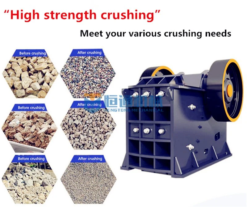 PE 200 * 300 Mini Type Mining Processing Broken Rock Ore Jaw Crusher Equipment