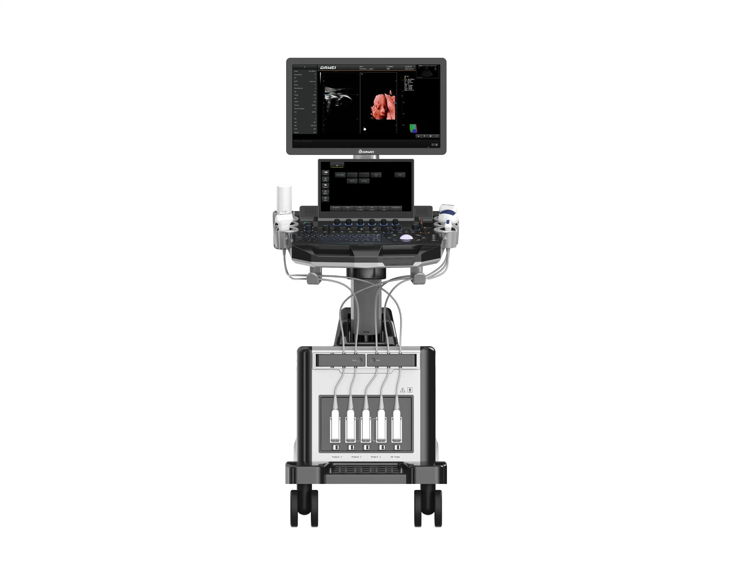 Escáner de ecografía médica Doppler Color 5D equipos de ecografía DW-T30