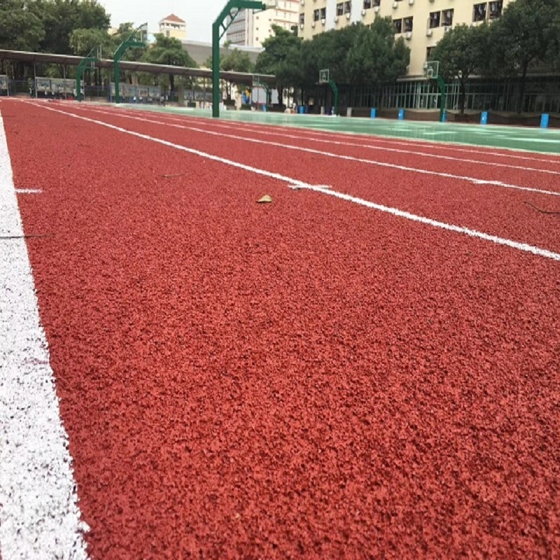 La temporada de lluvia de ciruela de orificio de respiración de pulverización de drenar el sistema de revestimiento de caucho EPDM de fundición Marchine PU SBR Certificado Iaaf corriendo correr corredor profesional de pista de atletismo