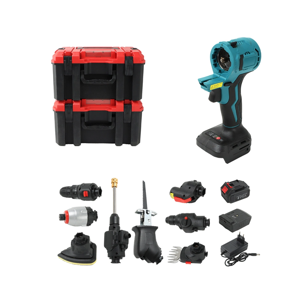 5-in One Cordless Power Tools Hand Tool Set 18V Combo Kit Drill Too Set Sander Angle Grinder Impact Drill Wrench