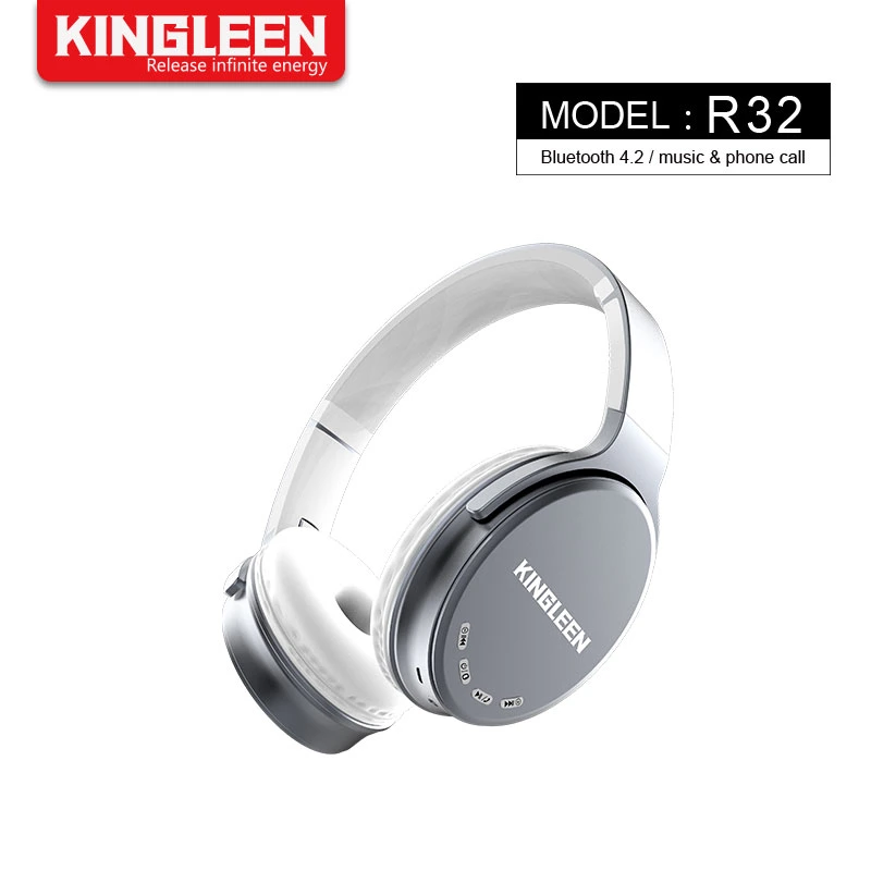 Auriculares Bluetooth a través de la oreja los auriculares inalámbricos estéreo Hi-Fi, plegable Soft