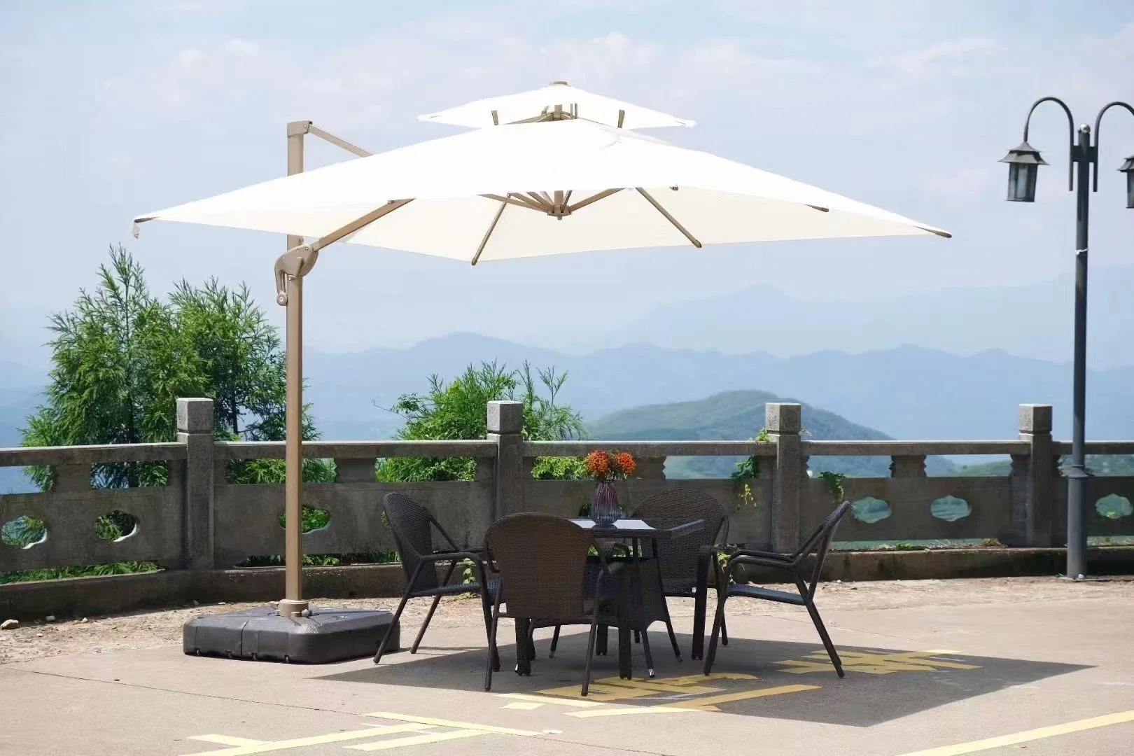 Aluminium Outdoor Furniture Umbrella Outdoor Parasol Large Roman Umbrella