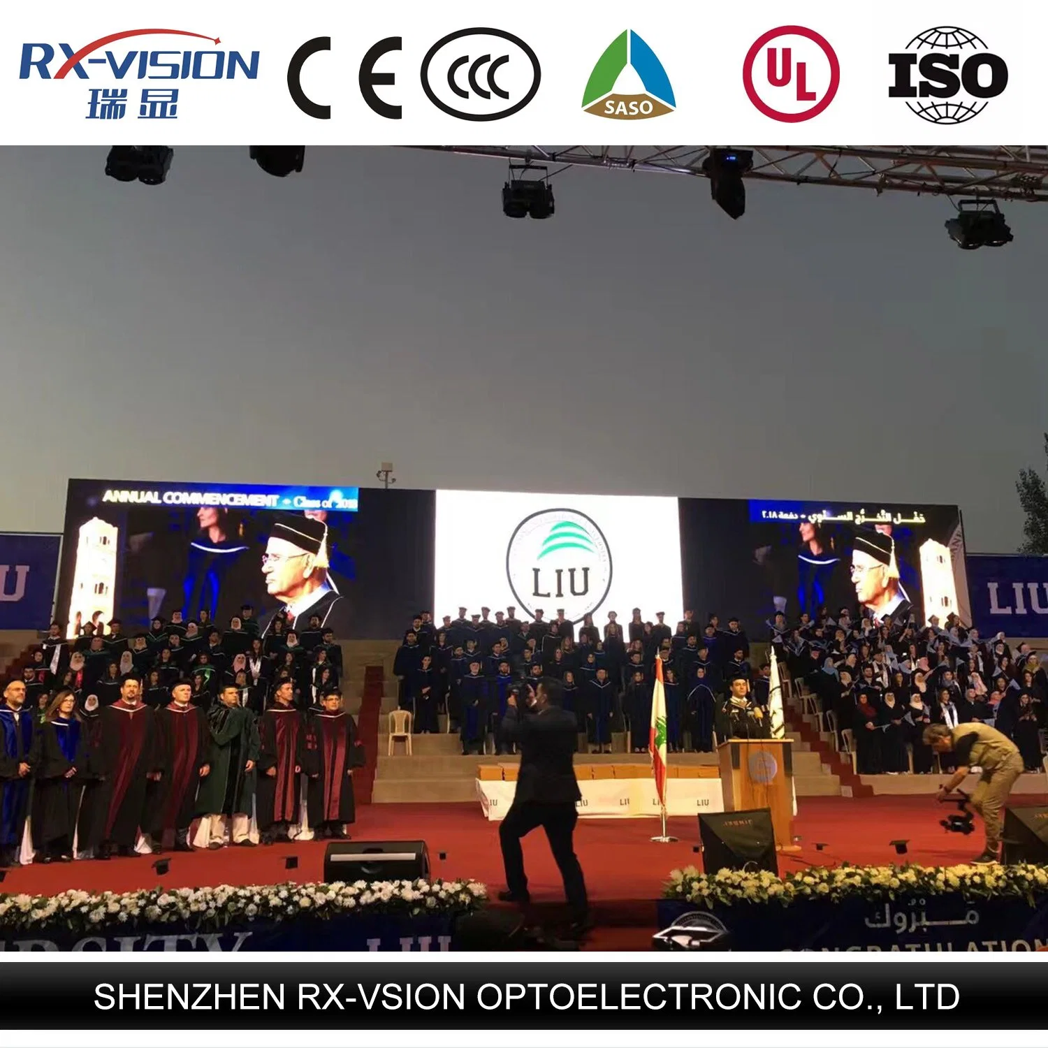 Pantalla LED de alquiler al aire libre para eventos muestra partes utilizan LED pantalla alquiler