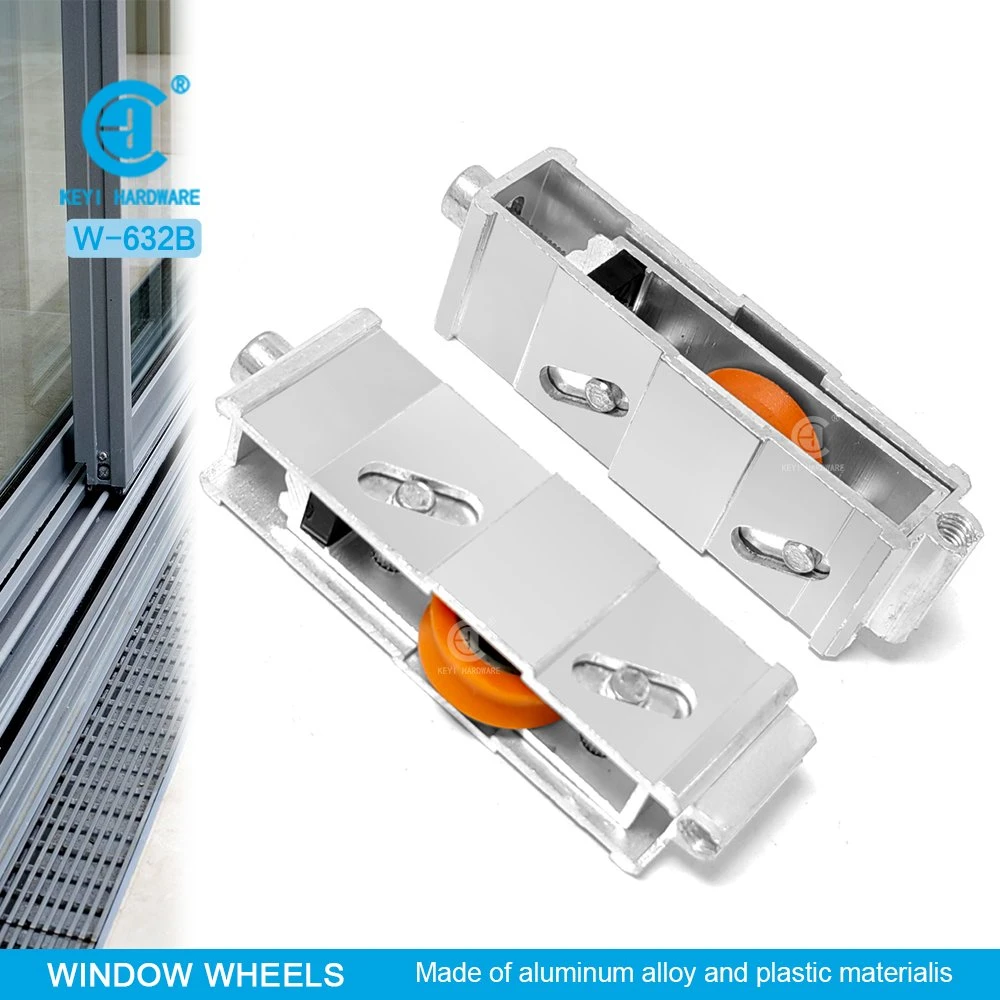 Keyi Metal W-632b Single Nylon Roller Wheel for Sliding Window and Door