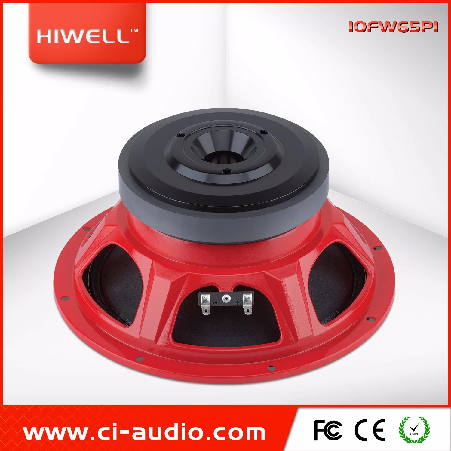 10'' Red Steel Woofer, Hot Sale 10'' Ferrite Woofer Professional Loudspeaker.