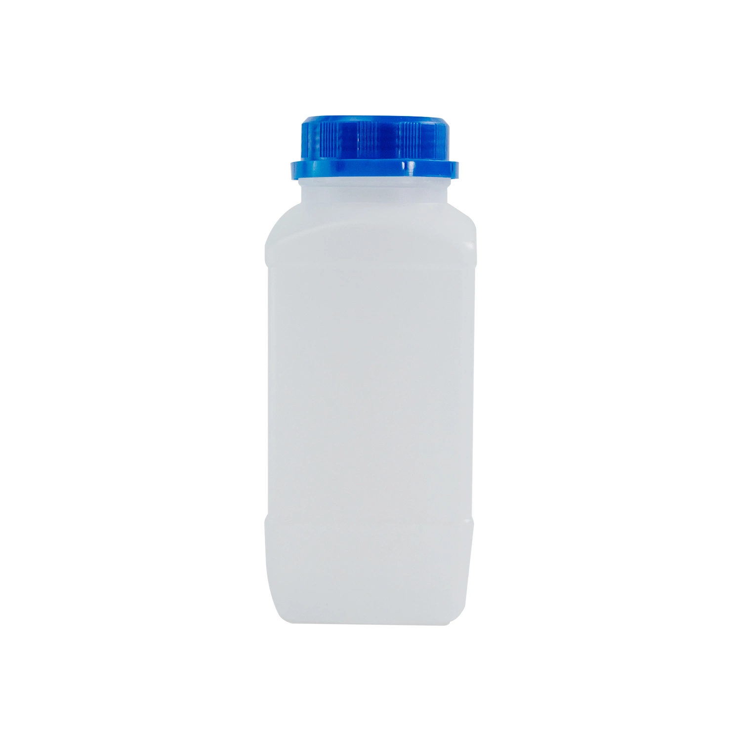 Lab Plasticware Chemical Wide Mouth Sample Liquid Storage Container Blue Cap Plastic Reagent Bottle