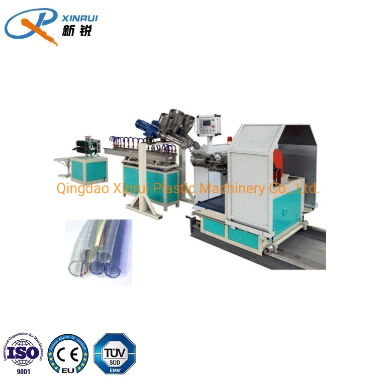 Plastic PVC Steel Wire Reinforced PVC Soft Hose Pipe Extrusion Line PVC Suction Making Machine