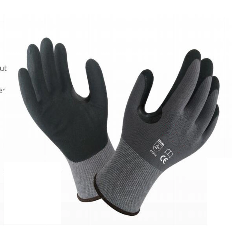 Fabricant de gants à double trempage pour écran tactile CE En388, 15 jauge, sécurité.