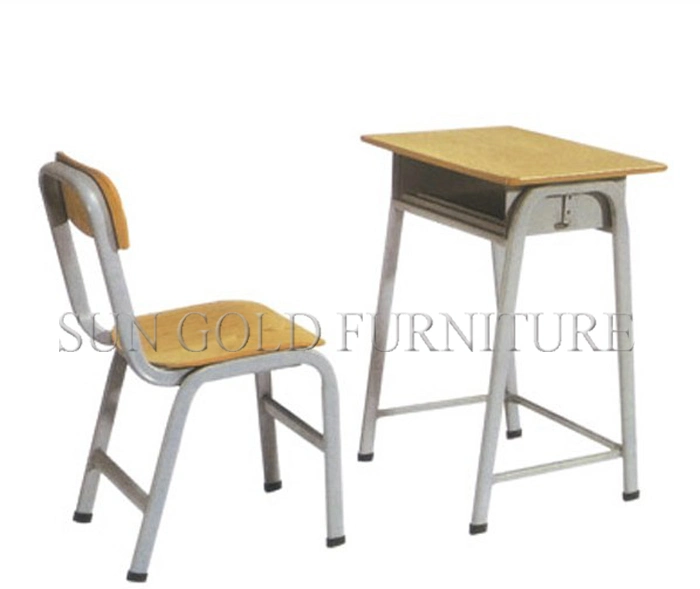 Single Student Desk Chair für Schule Klassenzimmer Möbel