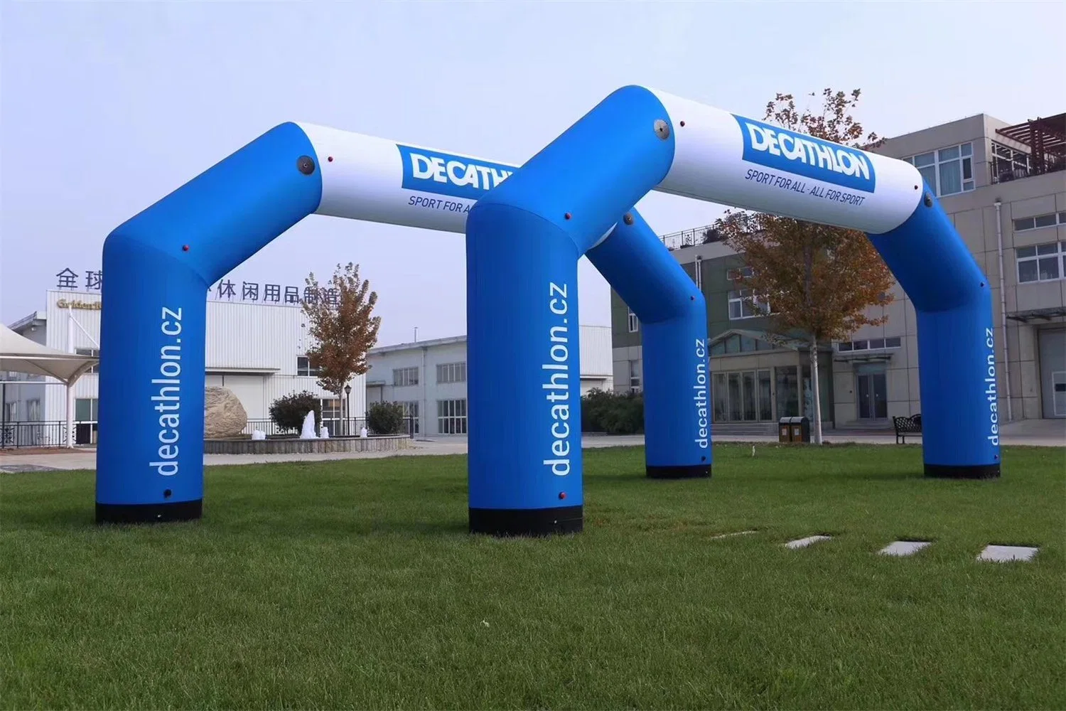 Custom Logo impresión Publicidad Carrera de inicio Finish Gate Inflatable Arch