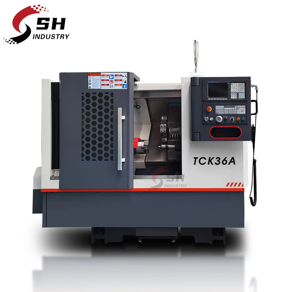 Mini Slant Bed CNC Metal rodando centralizar a máquina ferramenta Tck36A China Torno CNC ferramentas da máquina
