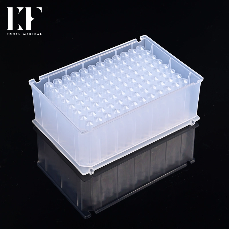 Highly Chemical-Resistant Plates 2.2ml 96 Square Deep Well Plate Conical Bottom Used with Kingfisher Purification System for Dedicated Analytic Application