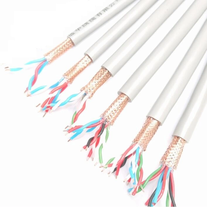 Djy (P) Vp 300/500V 0.5-24mm&sup2; Copper Core XLPE Insulated Copper Wire Braided Shielding Computer Cable