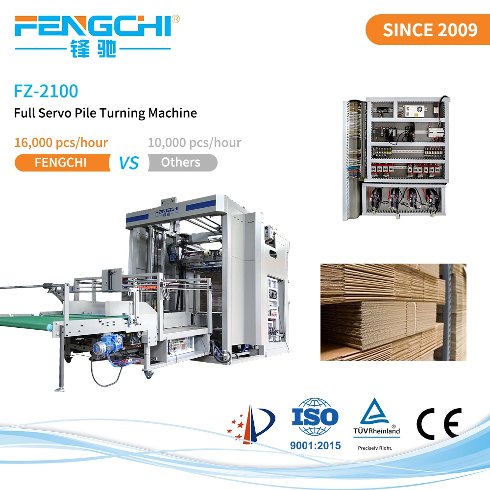 Digital Sheet Collecting Automatic Palletizer Paper Pile Turning Machine with Servo Transmitting