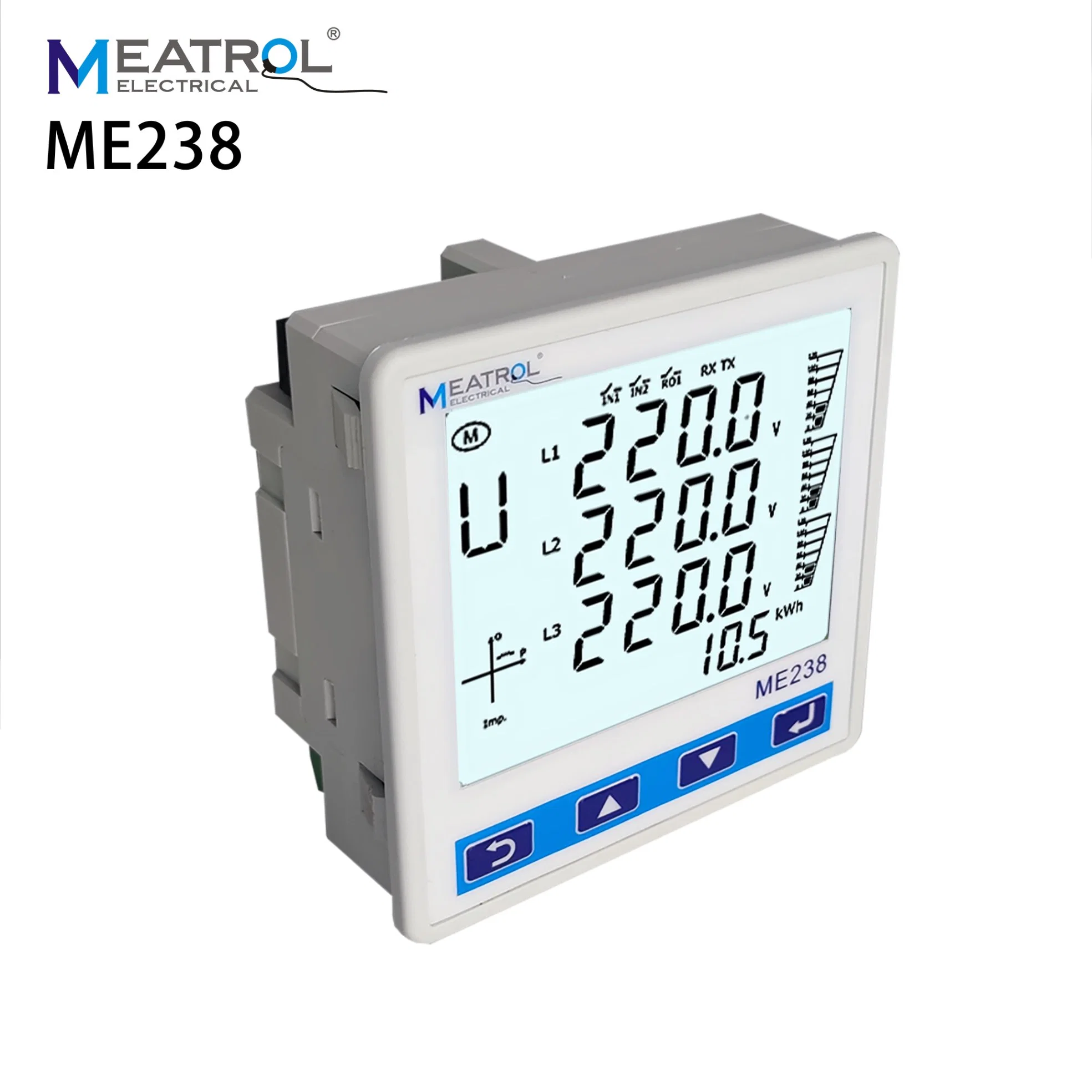 مقياس الطاقة الشمسية Me238 Me238 مقياس الطاقة الذكية Rogowski Coil Electricity Meter أجهزة القياس الكهربائية