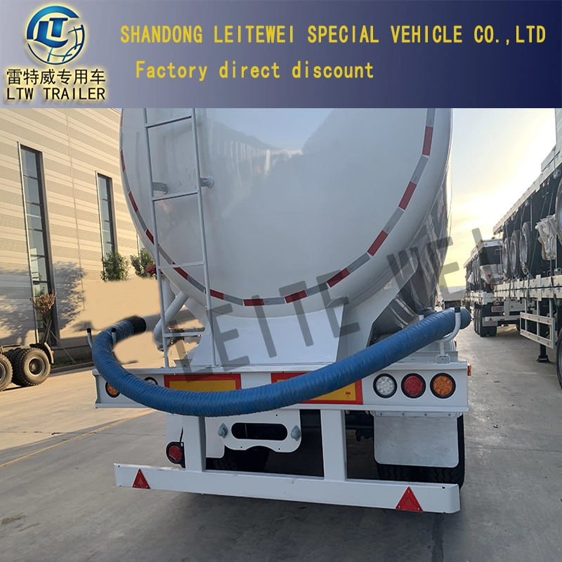 3axle V Type Light Large Capacity with Air Compressor Diesel Engine Bulk Cement Tank Truck Trailer