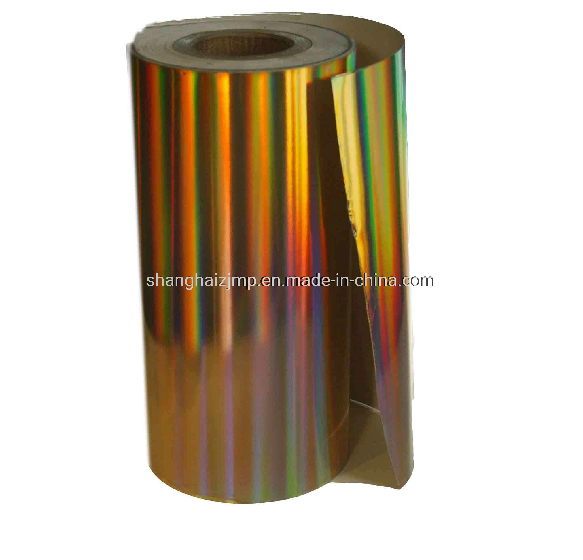 Golden Light Pillar Metallized Paper for Cosmetic Packaging