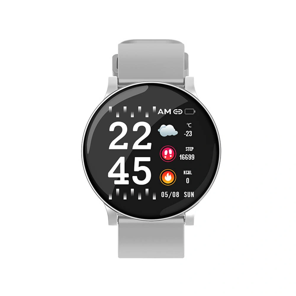 W8 Round Smartwatch Temperature Blood Oxygen Heart Rate Sport Watch