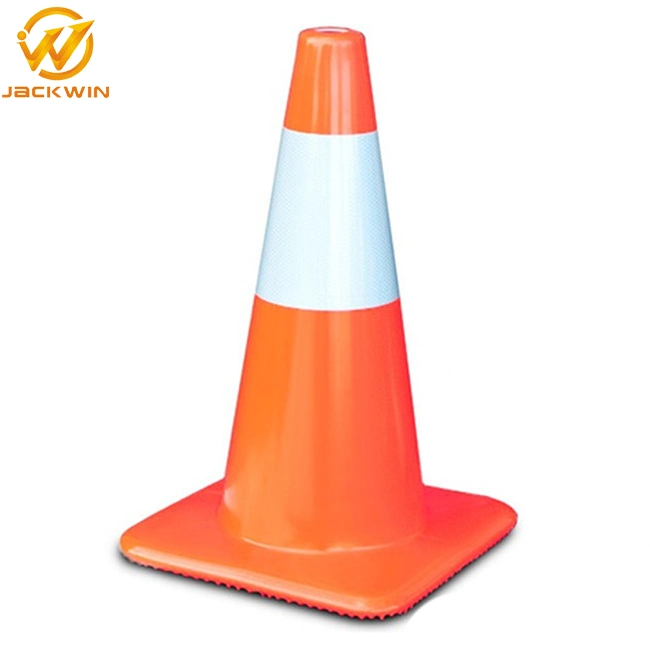 30cm / 45 cm / 70 cm / 90cm Orange réfléchissante une pièce en PVC trafic cône