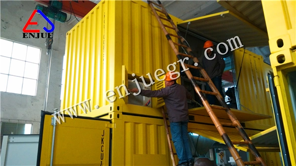 Dockside 50kg /100kg Containerized Wrapping Machine for Bulk Cargo Bagging and Weighing Unit