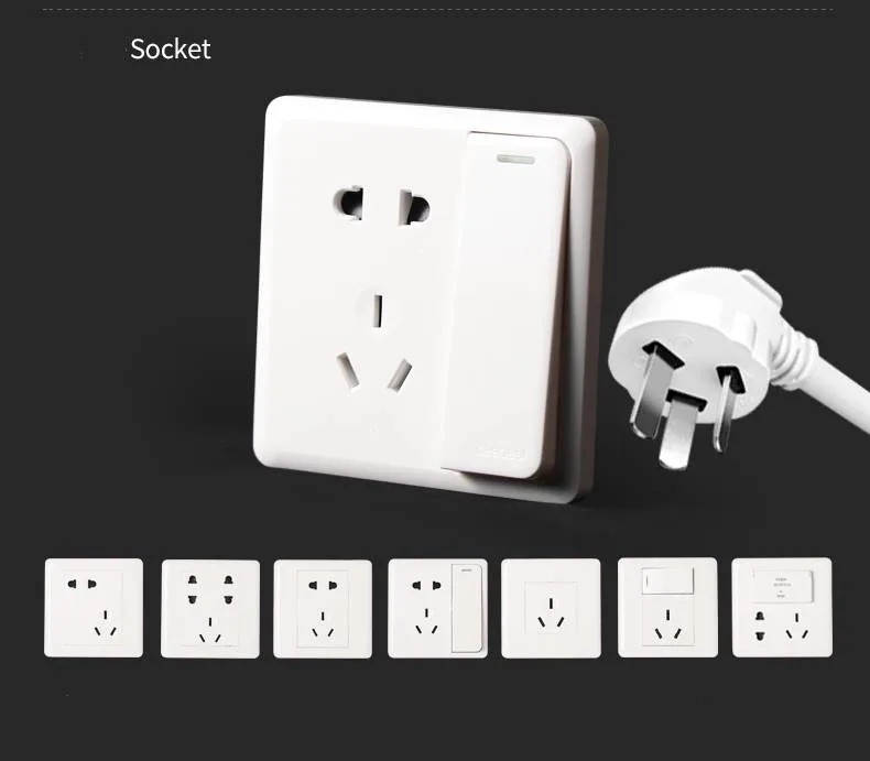 Modern Electrical Wall Socket with USB Charger Port