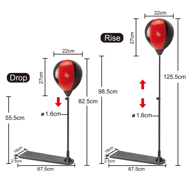 Kinder phisical Übung Aufblasbare Boxspielzeug Set Angst und Druck Entlasten Sie Den Boxsack Für Standreflex-Fußpedale