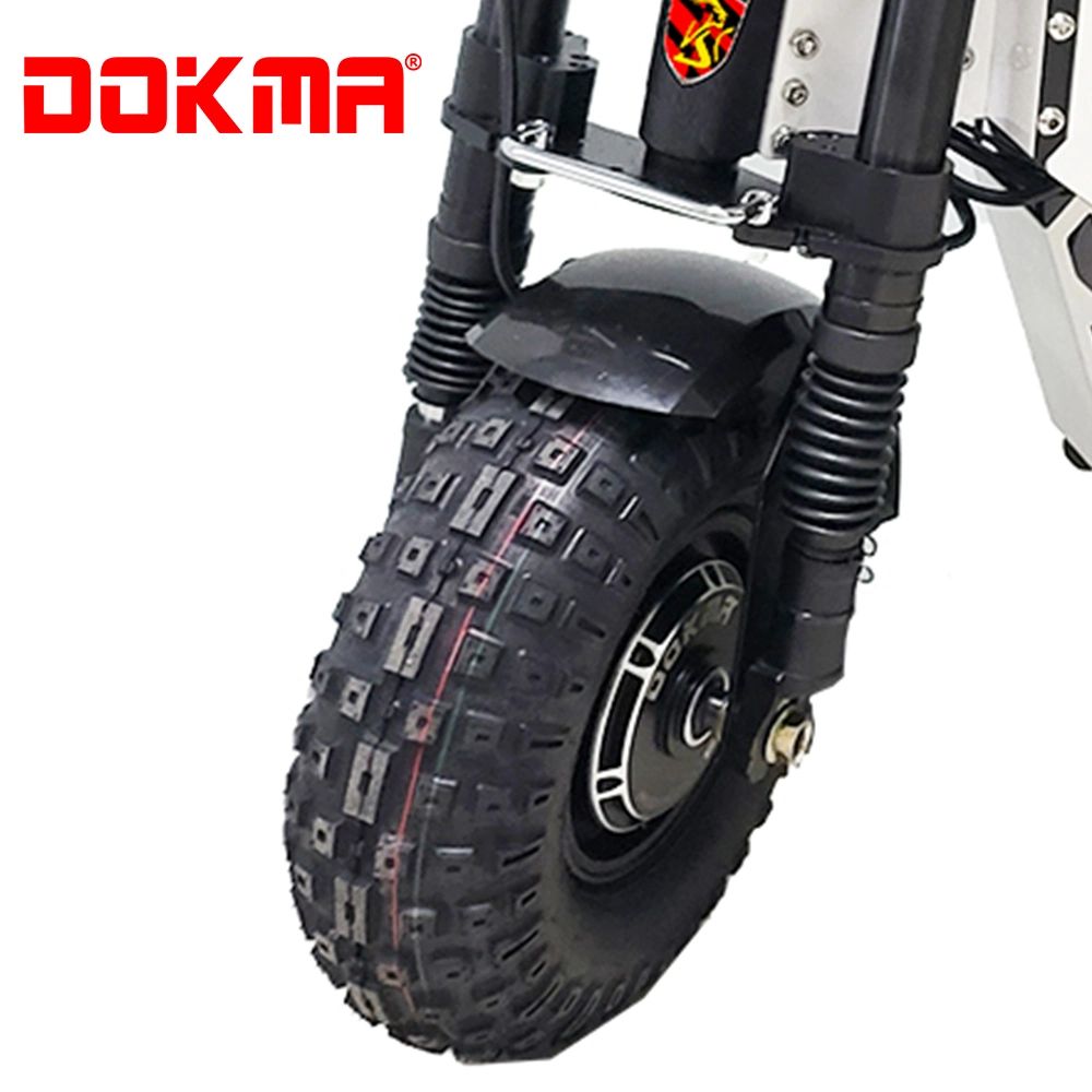 Dokma 72V 8000W Pneu de route Double moteurs Trottinette électrique 2 roues pour adulte avec CE