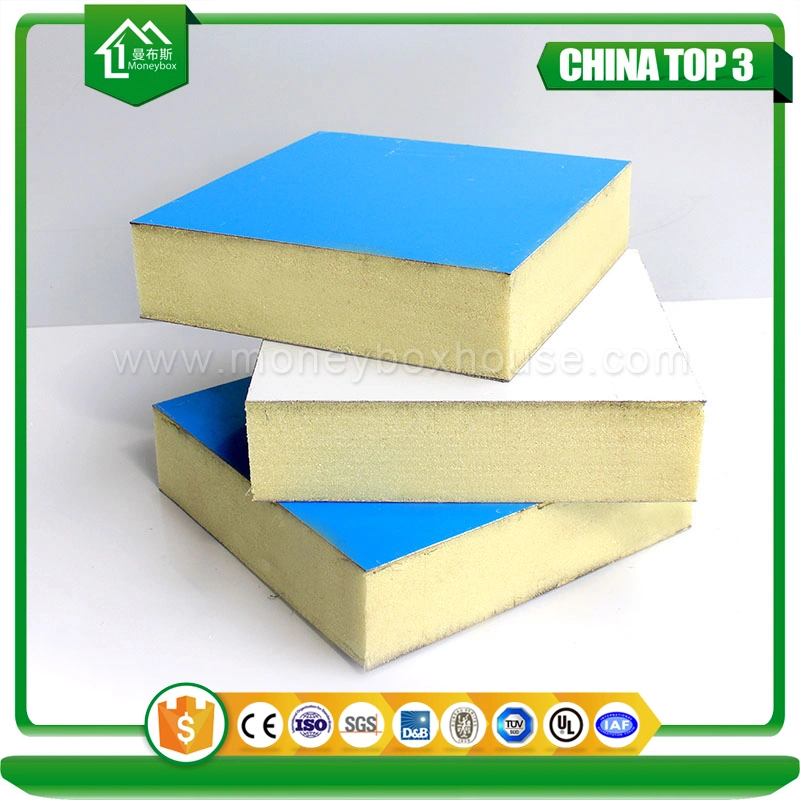 25mm 50mm Flat Aluminum Metal Pi PUR Puf Insulated Sandwich Panels Price