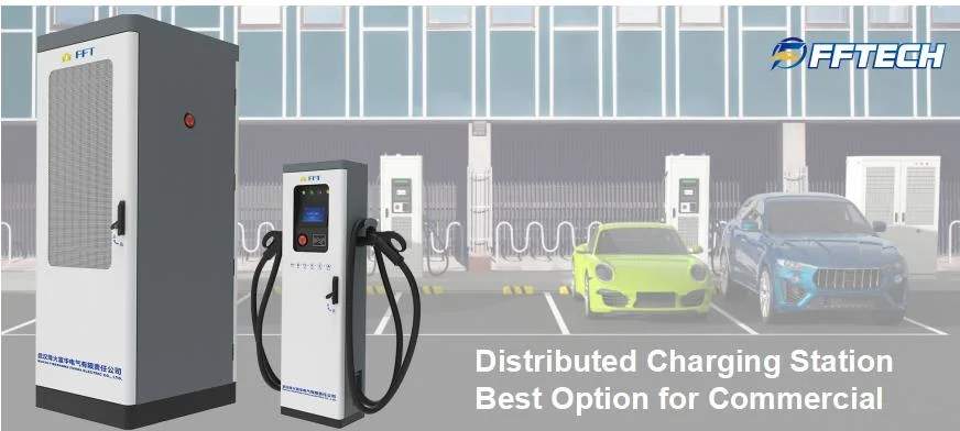 60kw-120kw Two Connector Outdoor Electric Vehicle Charging Smart Charging Station DC220-750V