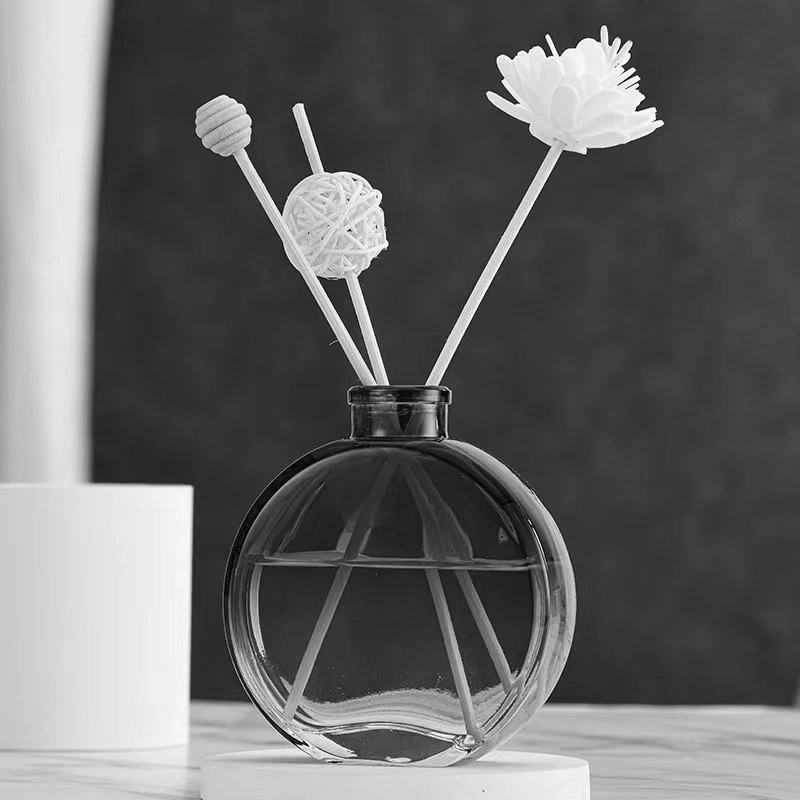 Luxus 150ml Runde geformte Home Diffuser Glasflasche Reed Aromatherapie Glaswaren
