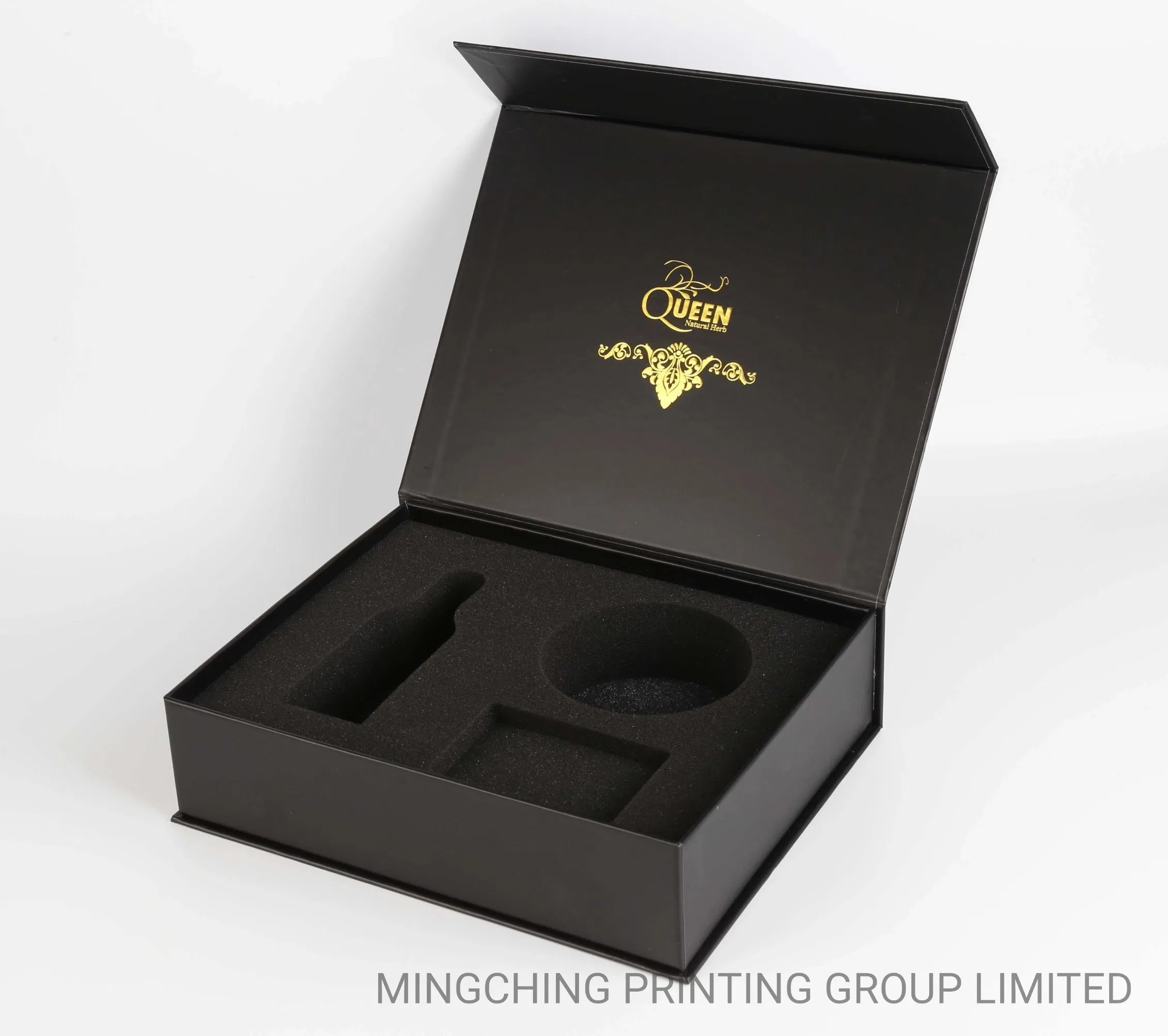 Custom Luxury Book Shaped Rigid Paper Box Packaging Magnetic Gift Boxes with EVA Foam Insert