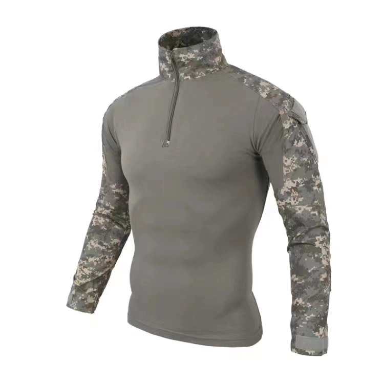 Camiseta de la Rana de alta calidad ropa de deportes al aire libre Python luchar contra el patrón de camuflaje de la rana del ejército de los hombres camisas