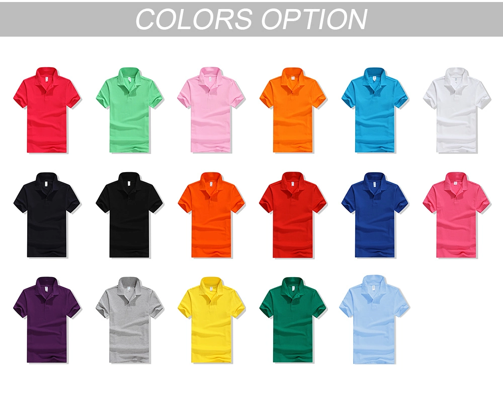 Hot Sale Blue Plain Custom 100 Cotton Mens Polo T-Shirt