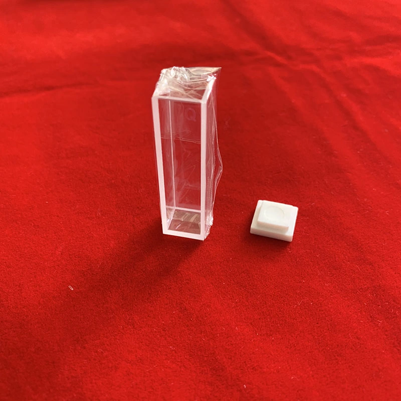 Laboratory Polishing Quartz Glass Cuvette with Lid for UV Absorbance Testing