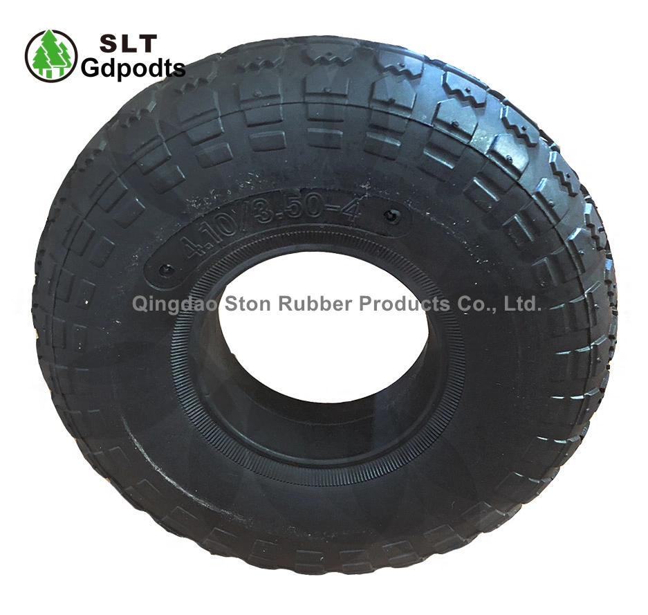 10" 3.00-4 Heavy Duty Trolley Wheels Solid Rubber Wheel