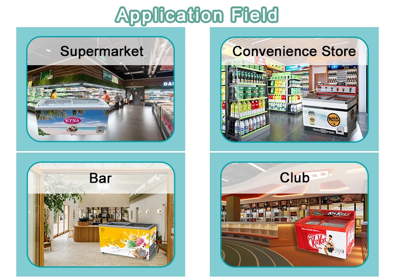 SD/Sc-358y Commercial Horizontal Top Glass Doors Refrigeration Equipment