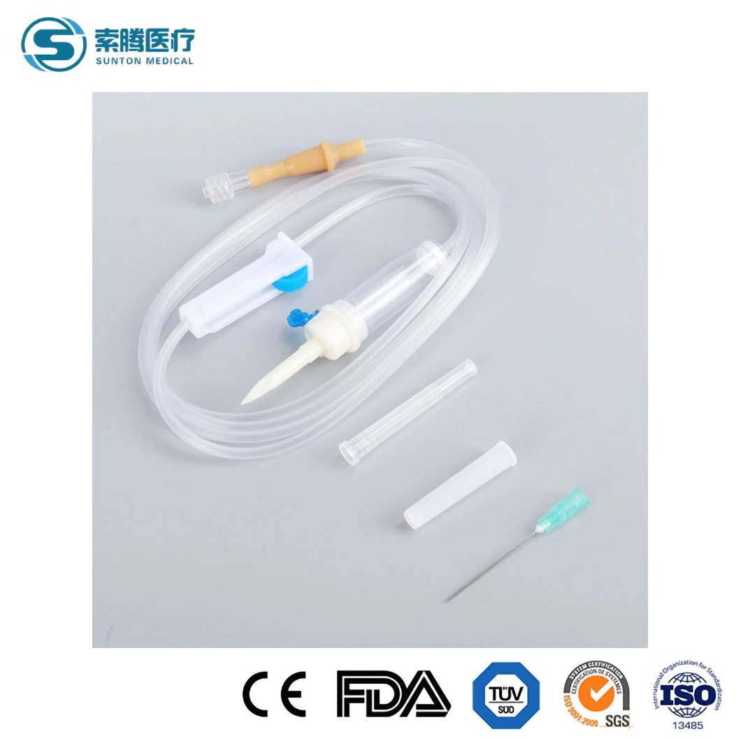 Sunton Insulin Pump Cannula China Burette Infusion Set Manufacturers IV Infusion Set Micro Drip Set and Macro Drip Set Infusion Set with Butterfly Needle 22g