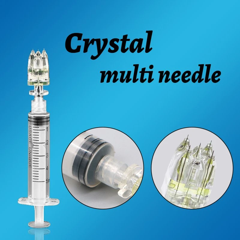 Disposable Syringe Multi Needles 4 Pins 5/9 Pin Crystal Multi Injector Needle