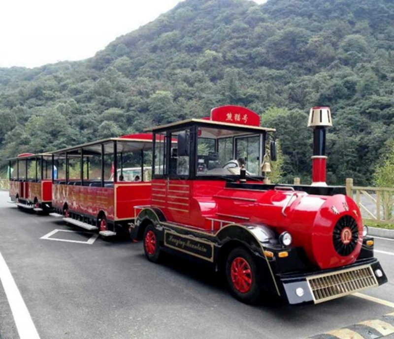 New 42-Person Electric Amusement Park Equipment Sightseeing Train