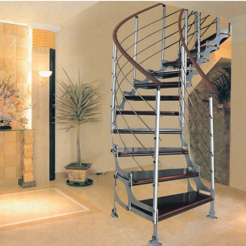 Stainless Steel & Steel Spiral Staircase Structure