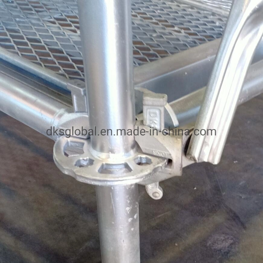 ANSI Steel Frame Ringlock Vertical Standard Scaffolding with Spigot