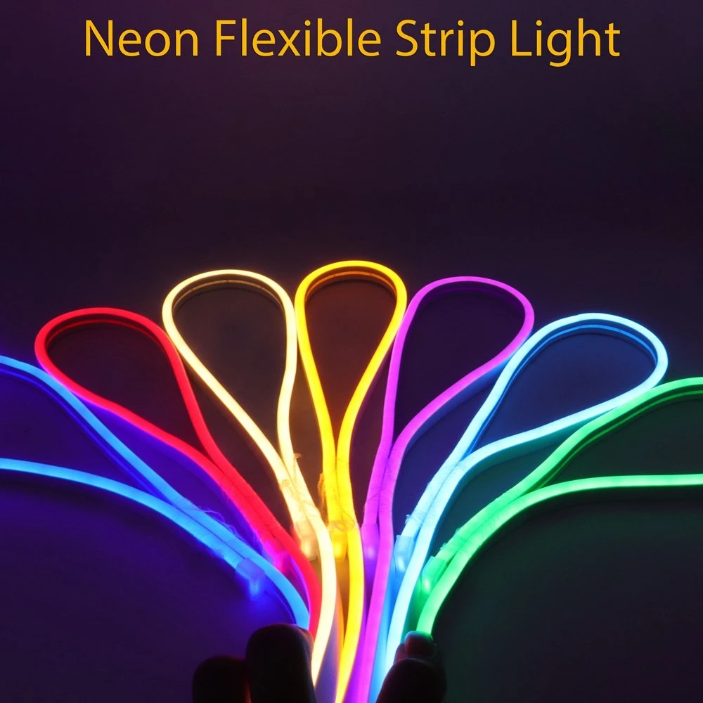 Holiday Lighting Double Sided RGB Flex Neon Light Belt 24V 5050 RGB Changeable Bi-Sided LED Linear Light