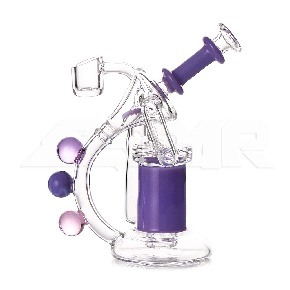 Neues Design 6,3 Zoll Farbe Ball Glas Rauchen Rohr Gemischt Farben Rauchen Wasserpfeife 14mm Quarz Banger Glas Öl Rig DAB-Rig