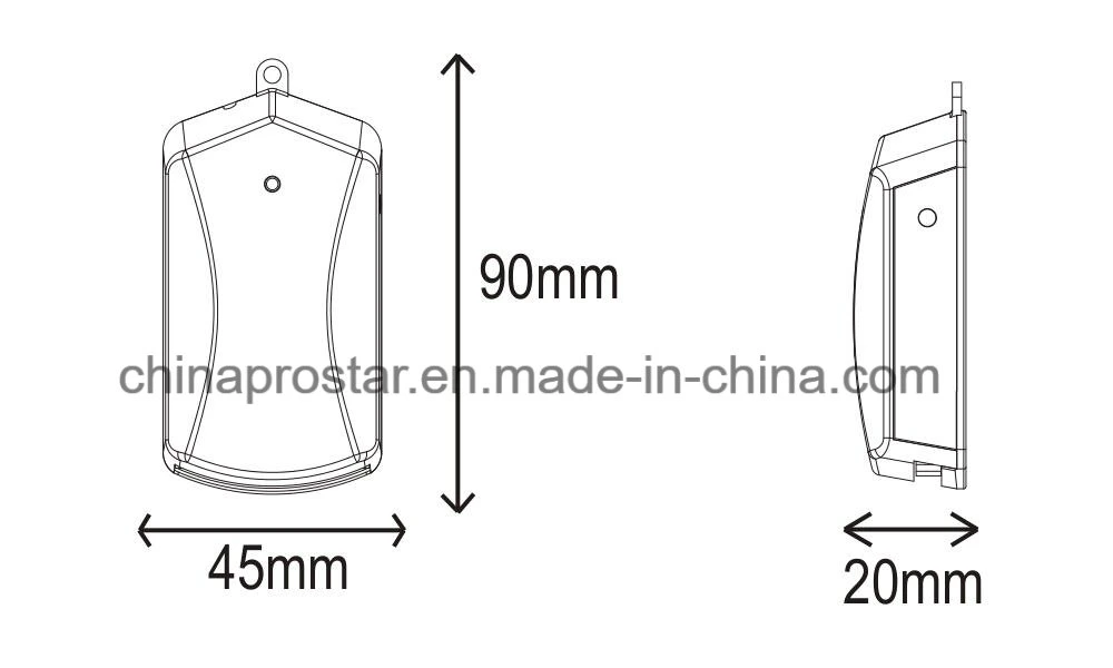 433 MHz Wireless Universal da Porta da Garagem do Kit do Receptor