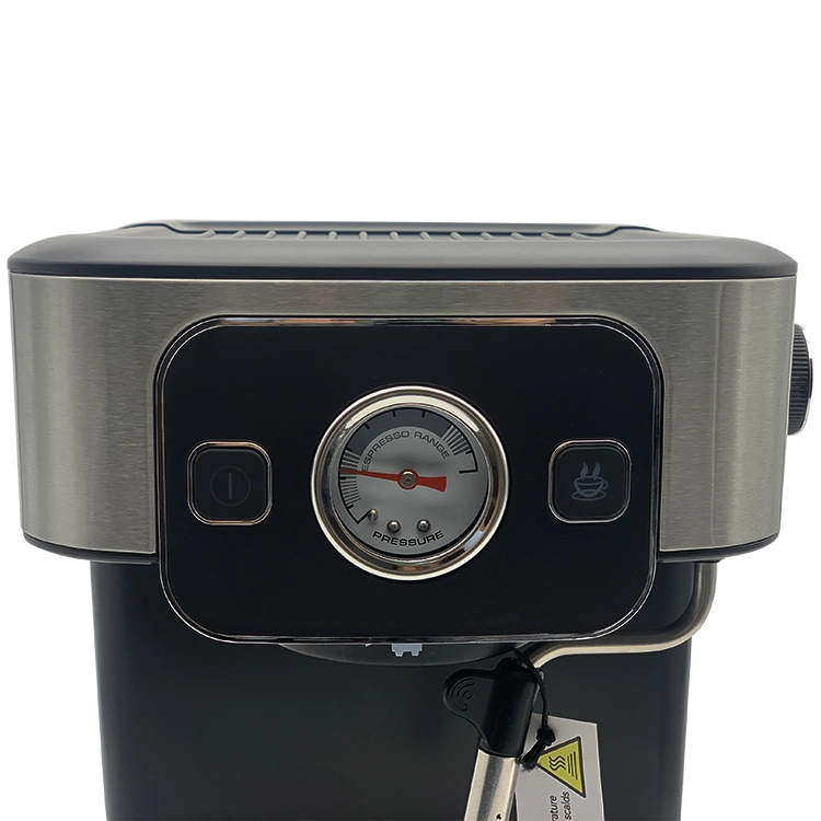 Cafetera semiautomática con manómetro