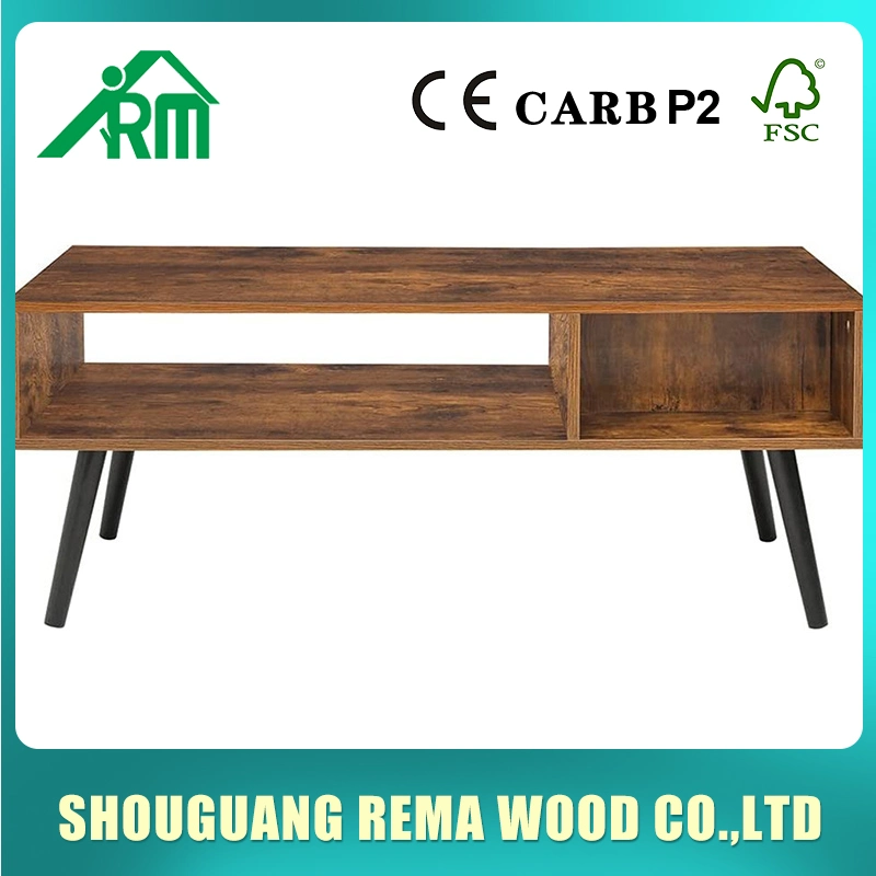 Modern Style Living Room Furniture Top Center Table Rectangle Shape Side Tea Coffee Table