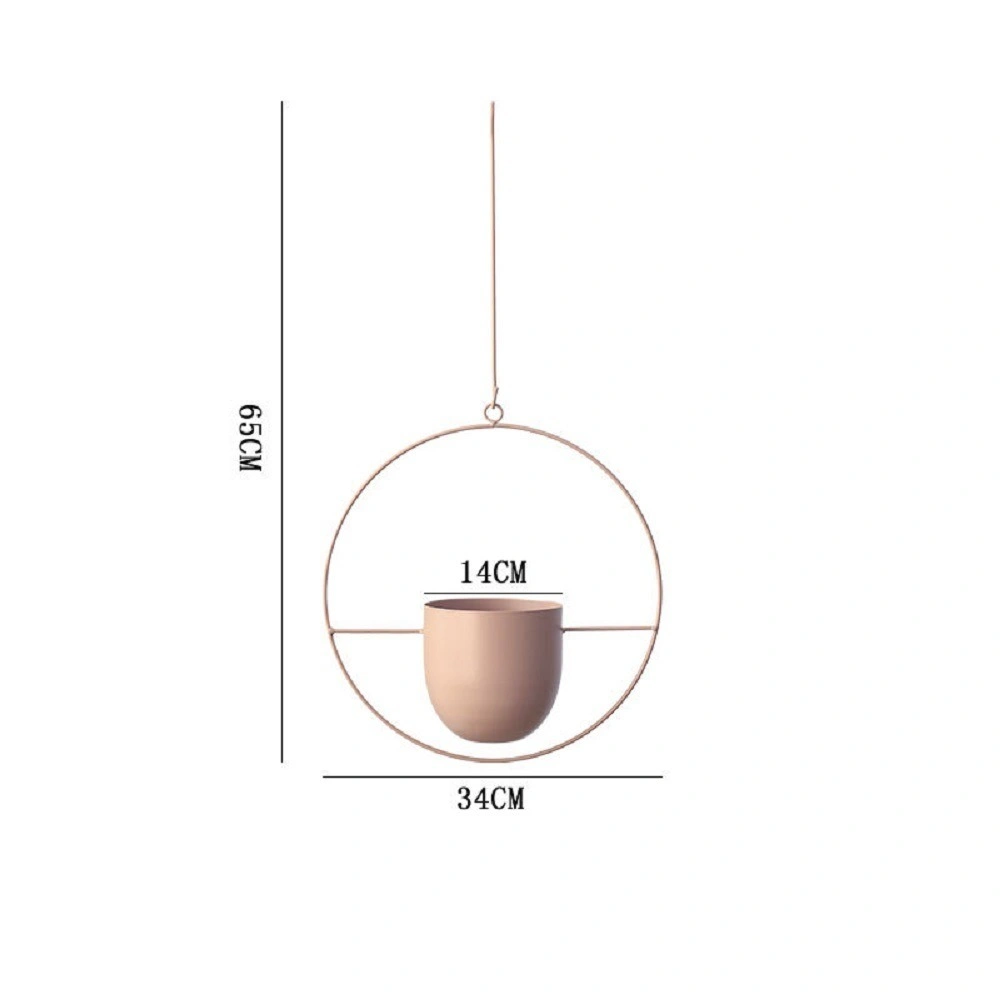 Plant Holder Minimalist Planter for Indoor Outdoor Home Decoration Ceiling Hanging Planter Metal Plant Hanger Modern Planter Flowerpot Bl17472