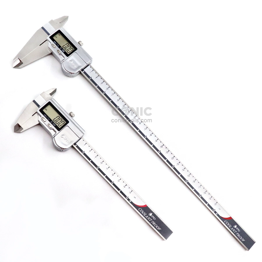 Industrial Grade 150/200/300mm Stainless Steel Coolant Proof Dust Proof Electronic Caliper IP67 Waterproof Digital Caliper