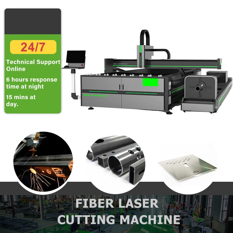 Machine de découpe de tube laser à fibre de la plaque d'équipement pour plaque de métal