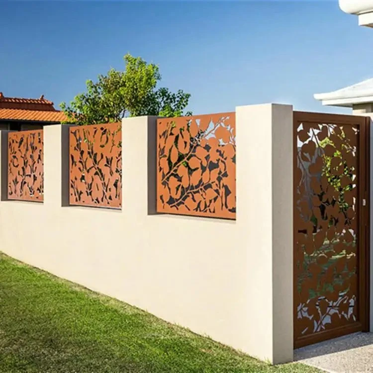 Portão de Jardim Personalizado em Aço Corten Decorativo para Área Externa.